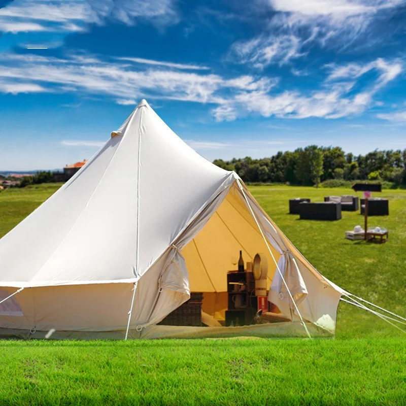 Outdoor Waterproof Canvas winter tent Glamping indian house Tent luxury Yurt Tent