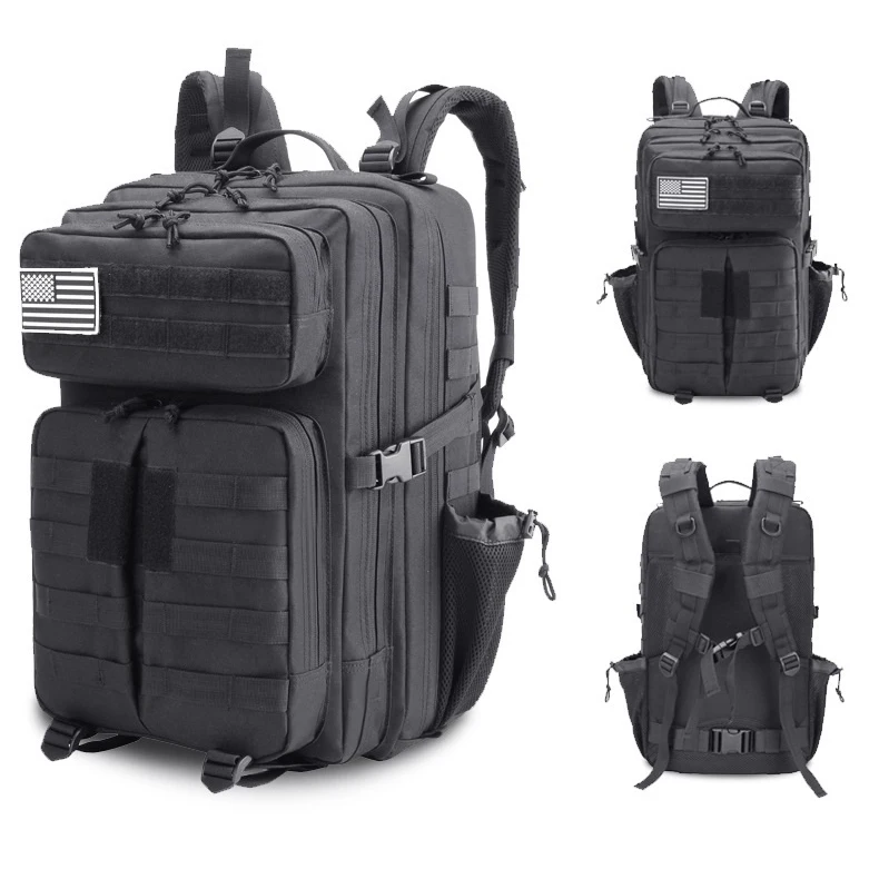 

Military Tactical Backpacks For Men Molle Daypack 45L Lage 3 Day Bug Out Bag Hiking Rucksack With Bottle Holder