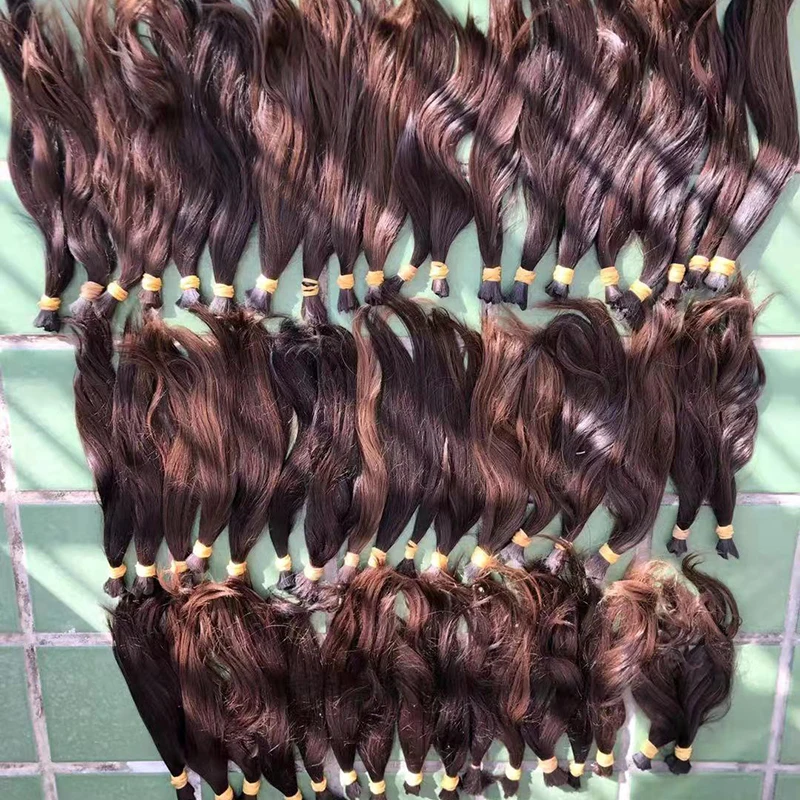 

real hair extension full head big stock 34 inch straight hair weave bundles in bulk, 100% natural brown color