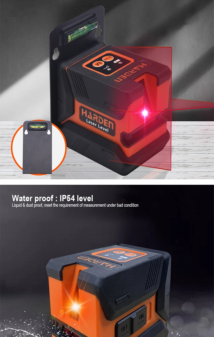 New Arrival Cross Line Laser Tools Automatic Self-leveling Rotary Red Beam Line Laser Level