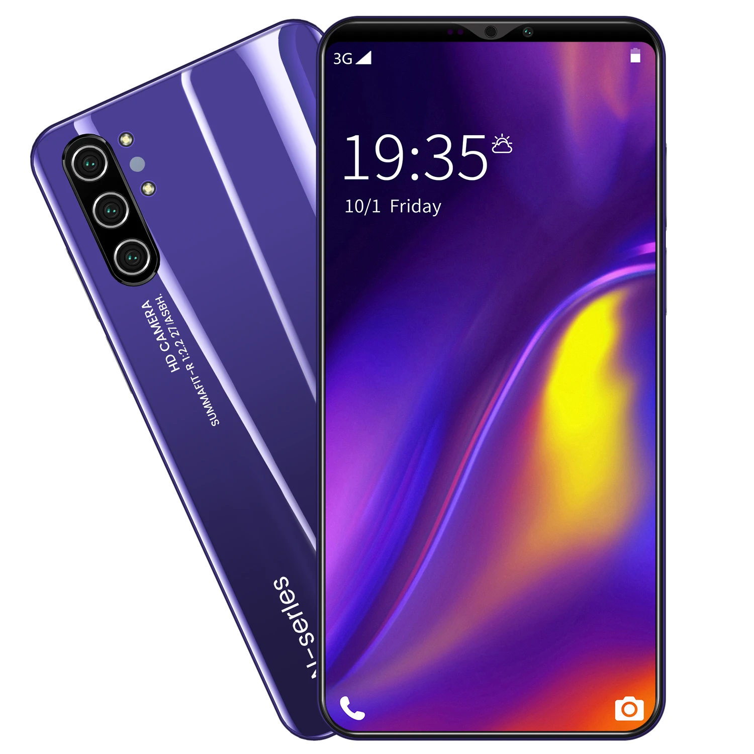 

Note10 5.72inch screen Androidphone RAM8GB+ROM256GB smartphone Face unlock wholesale in stock Mobile phone, Black, purple, green