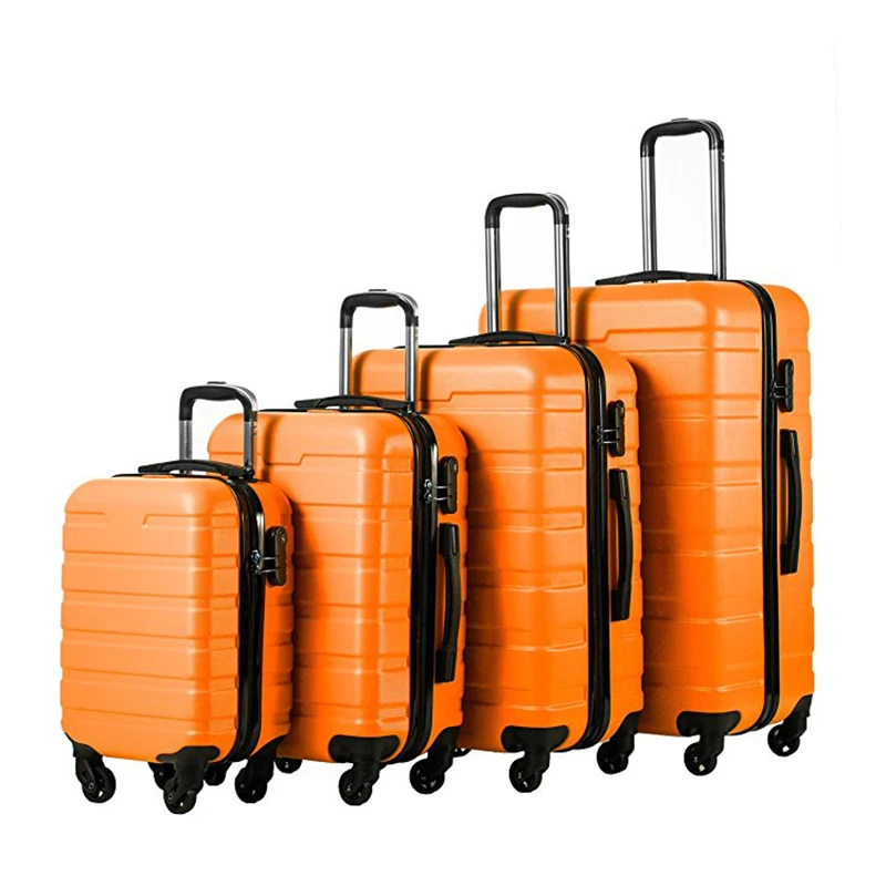 
Custom high quality abs trolley hand travelling bags luggage belt set travel bags 20 inch 