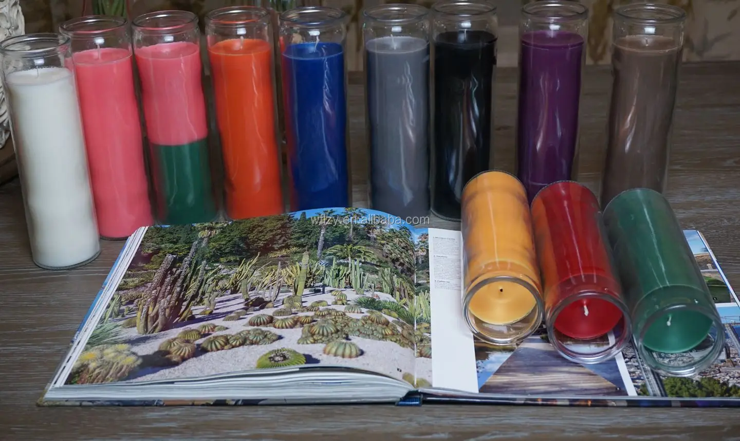 White Unscented 7 Day Candles Tall Glass Jar Candles Buy 7 Day