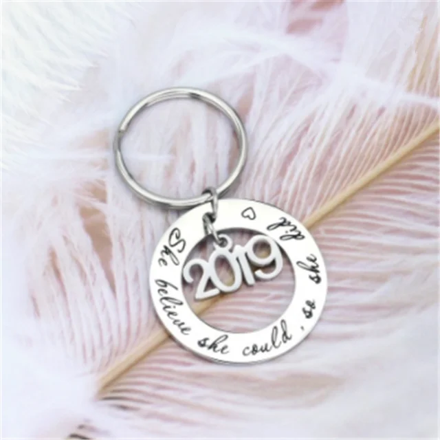 
Stainless Steel Keyring Chain macrame metal Keychains for Girl Women 