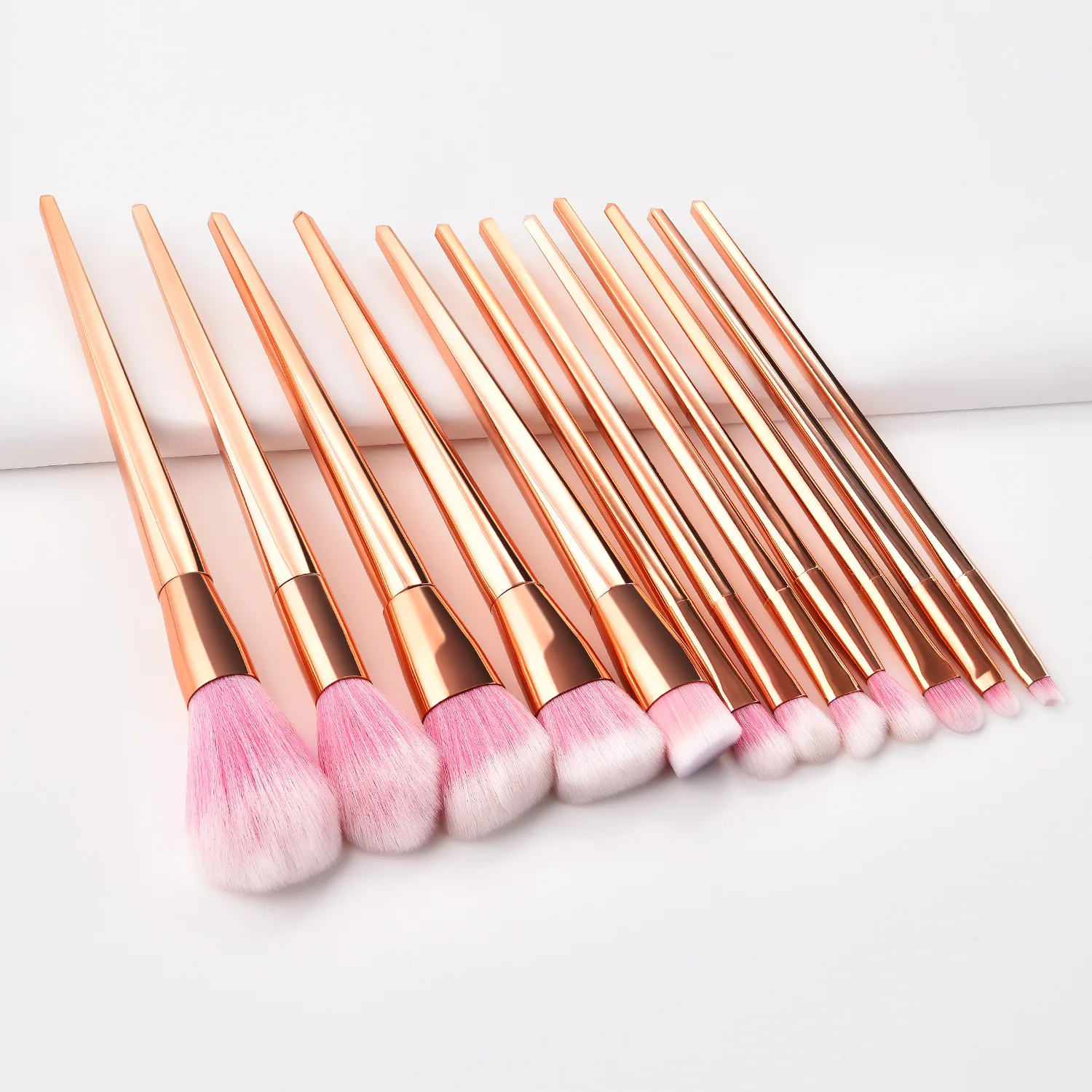 

verified supplier synthetic hair custom rose gold makeup brushes