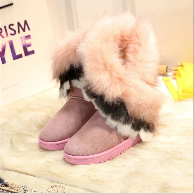 

Oversized raccoon snow boots 2021 winter new fashion warm women's cotton boots