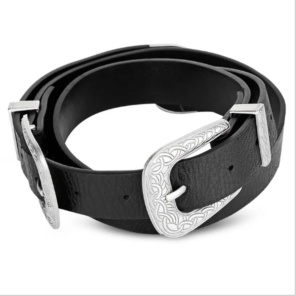 
2019 hot sales ylm Fashion Girls strap accessories Bohemian style bead belt Korean women Wide waist decoration Pin buckle belt 