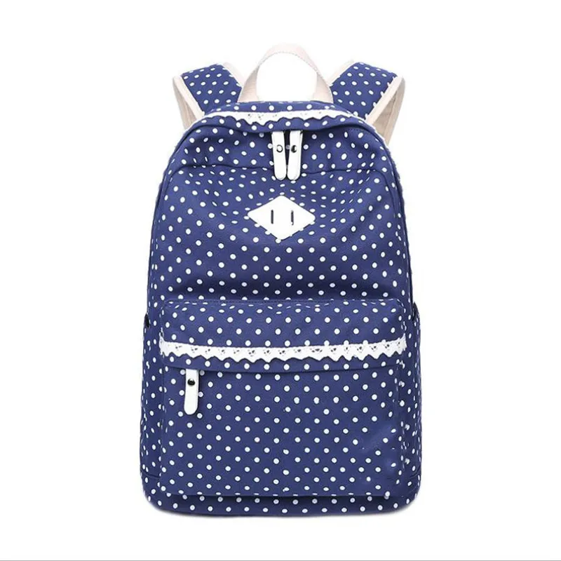 

Casual Style Laptop Back Pack Fashion College Backpack And School Bags With Spotty, Black,dark blue,hot pink6dark blue,green,pink,creamy white,