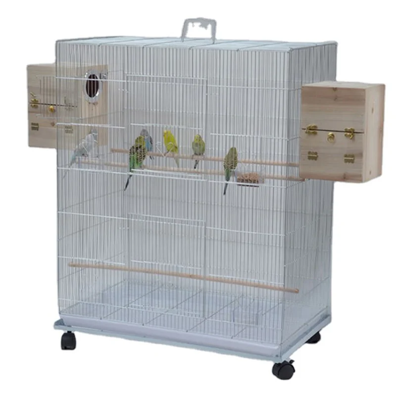 

Bird Supplies Removable Standing Pulley Stainless Steel Large Pet House Pigeon Parrot Breeding Bird Cage