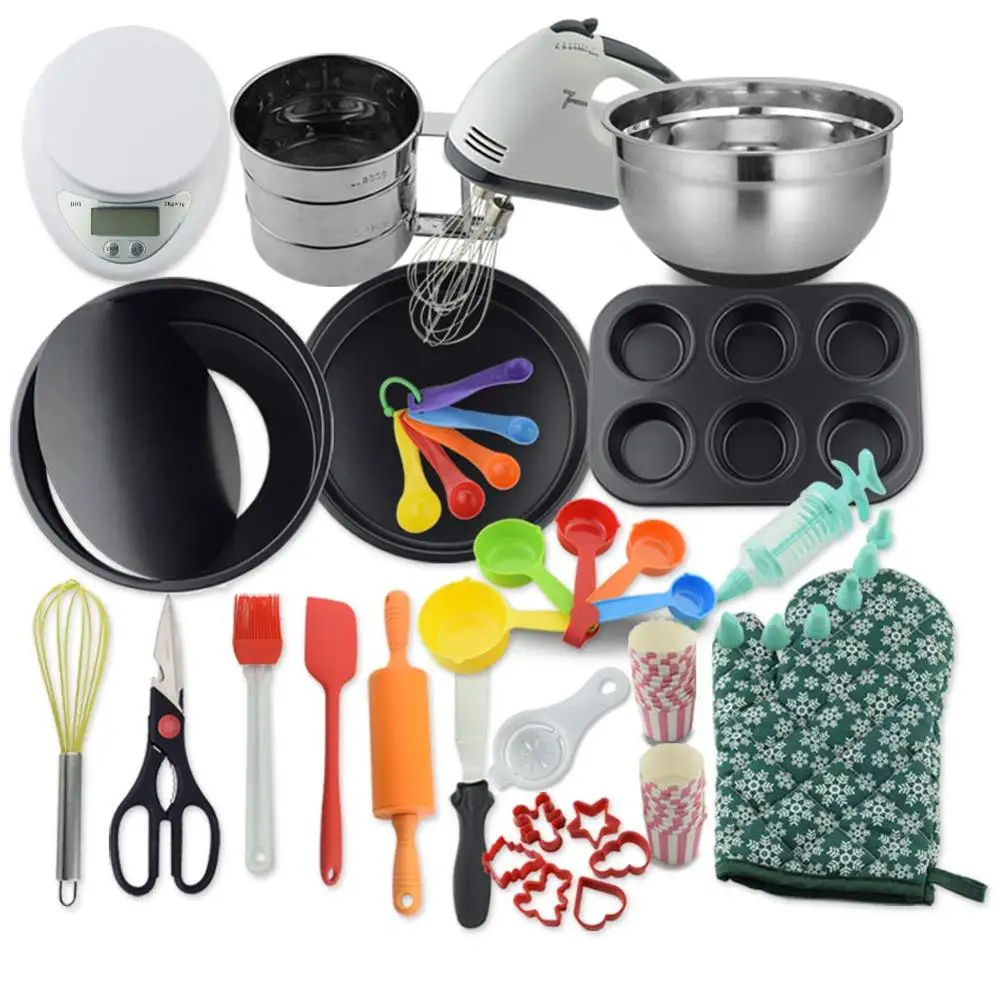

Kitchenware Importers Baking Full Set Of Cake Baking Tools Adult Beginner Baking Tool Set, Colorful
