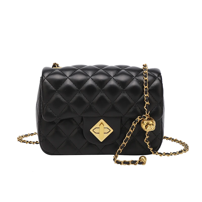 

China supplier black white shoulder bag messenger handbag female bag