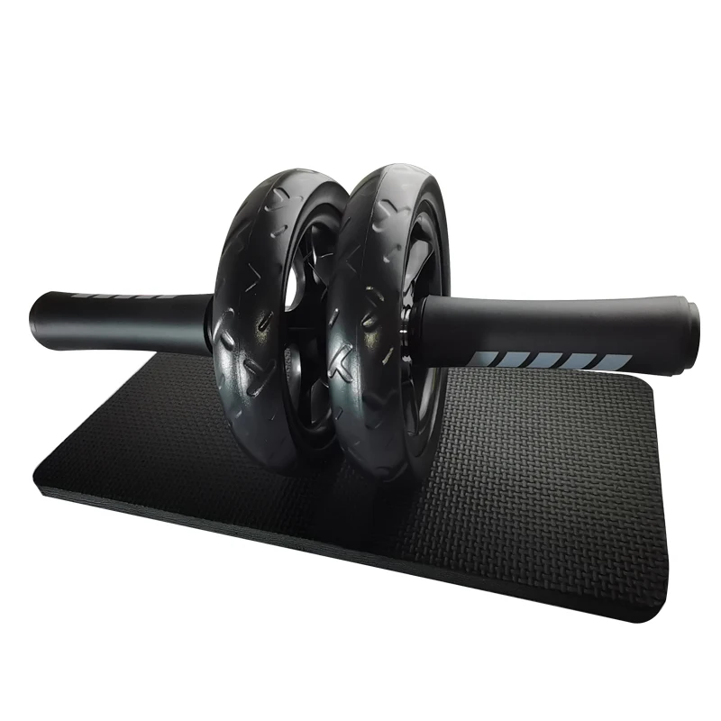 

High quality fitness abdominal muscle training training calisthenics abdominal muscle ab wheel roller, Black