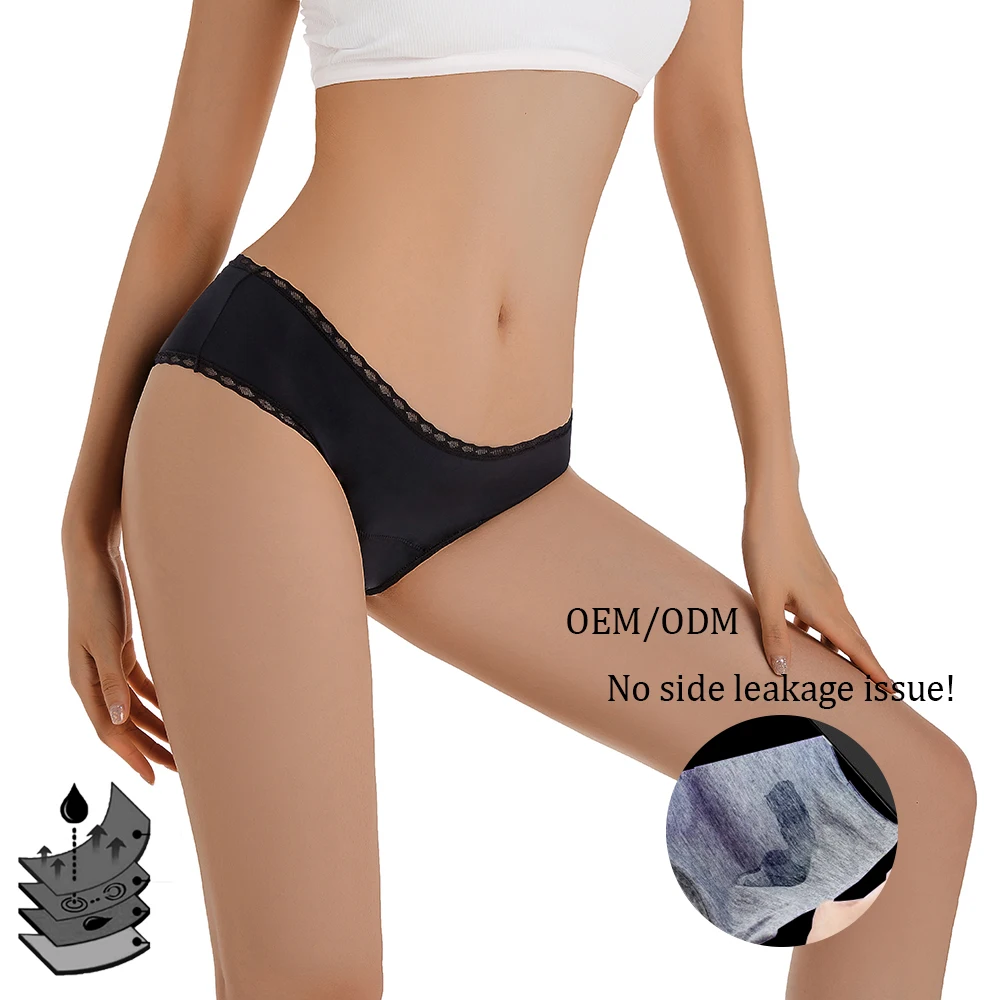 

Absorbent menstrual period pants leak proof washable incontinence underwear postpartum panties