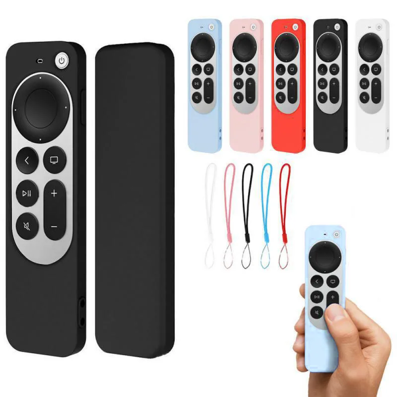 

2021 New Arrival Shockproof Siri Remote Control Case For Apple Tv 6 Protective Silicone Cover For Apple TV Remote Controller