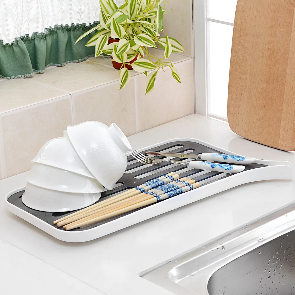 Dishes Sink Drain Pallets Plastic Filter Plate Storage Rack Kitchen Vegetable Fruit Shelving Board