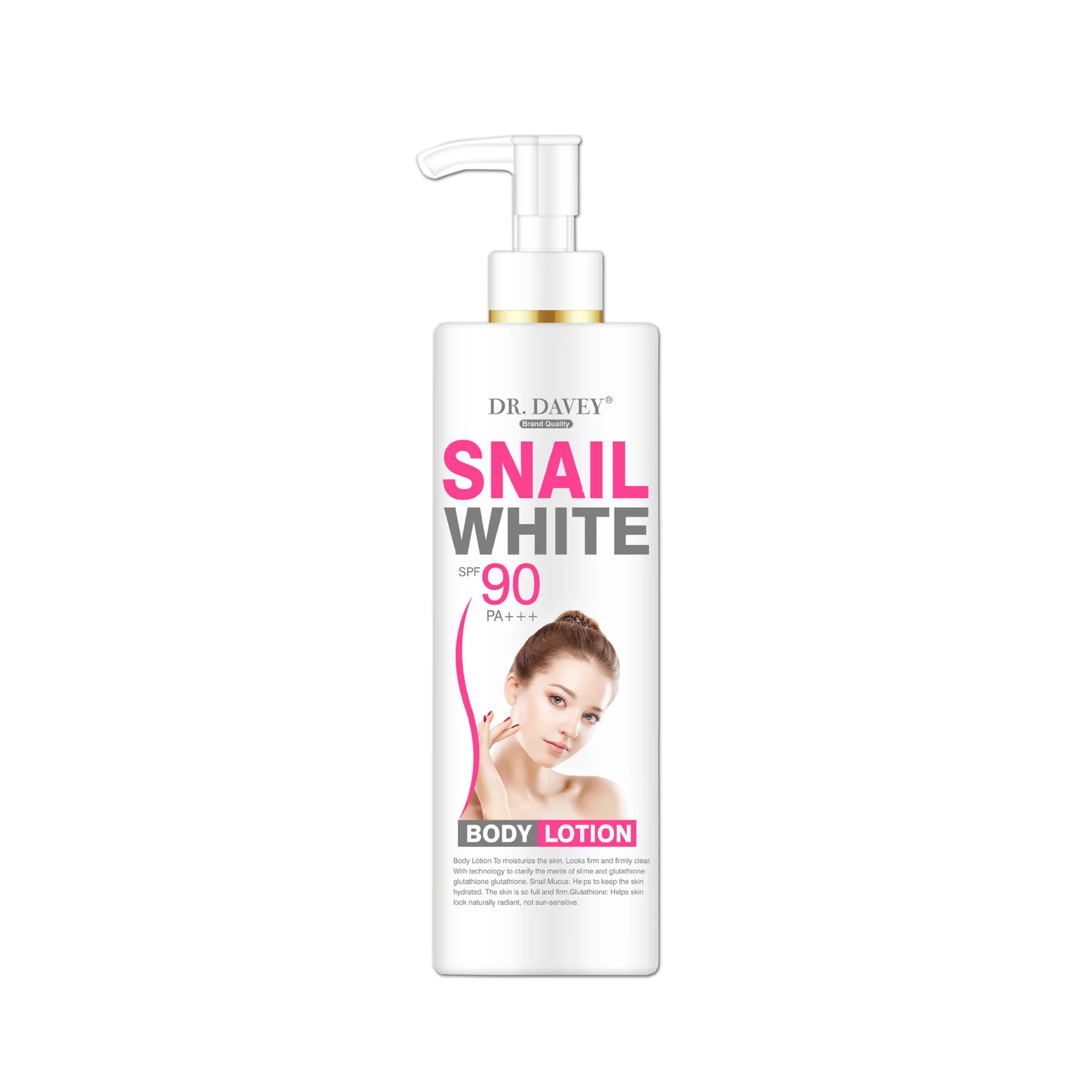 

snail write body lotion 500ml SPF90 PA+++ sunscreen isolation cream anti-dry moisturizing face body whitening lotion