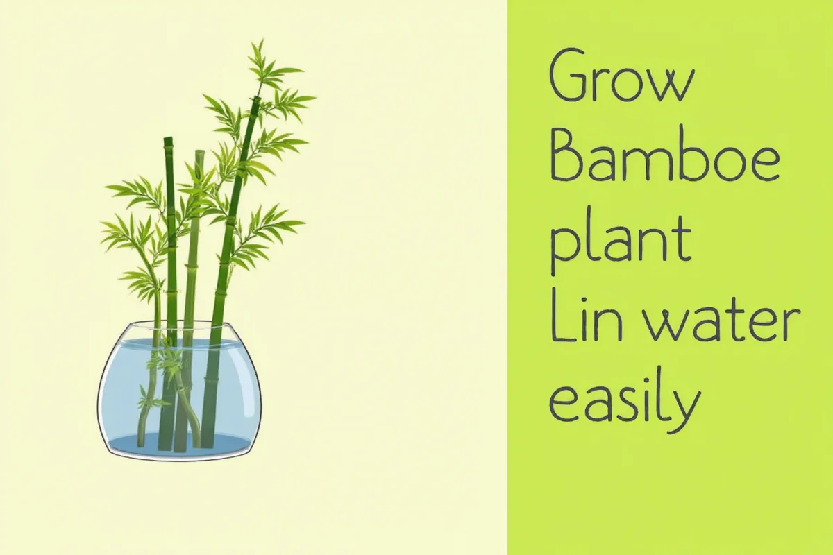 how to grow bamboo plant in water