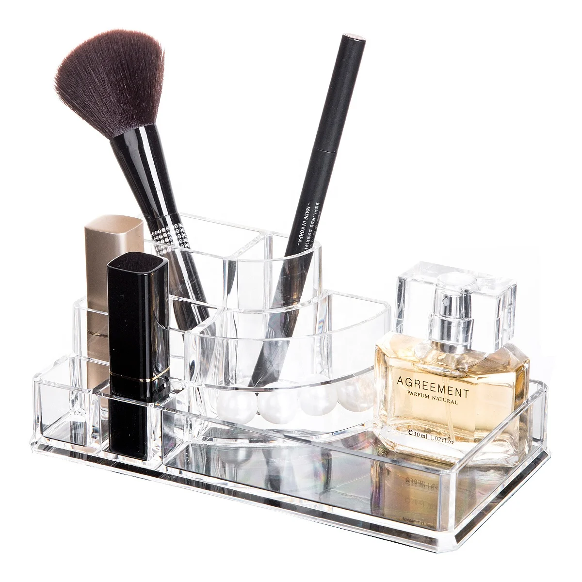 

Mini Flat Plastic Storage Boxes Acrylic Drawer Organizers for Cosmetic