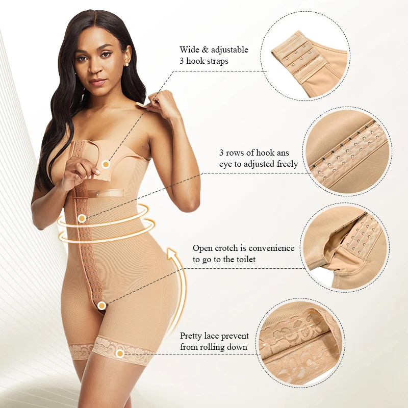 

2020 Tummy Control Butt Lifter One Piece High Compression Bodysuit Body Shapers Bodysuit Shapewear