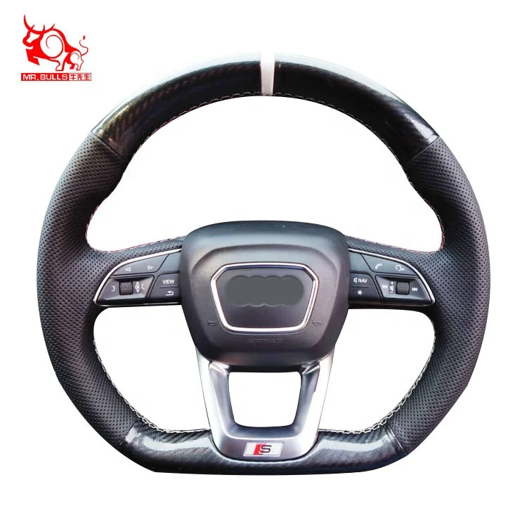 

Durable Using wood style microfiber leather car accessories steering wheel cover auto for Audi A3, Customized color
