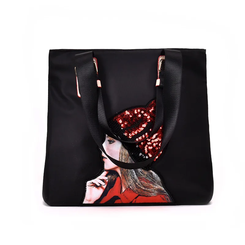 

V248 New 2019 fashion luxury design pu leather sequin handbags women hand bags