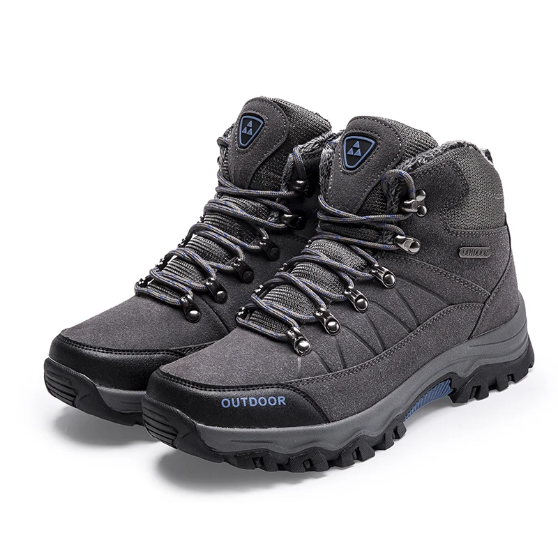 
Mens Climbing Mountain Boots Outdoor Waterproof Anti-slip Trekking Mountaineer Shoes man Hiking shoe 