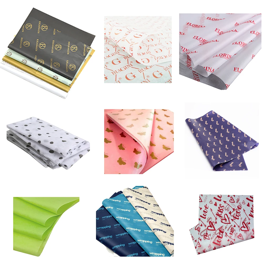 Biodegradable Custom Free Design Gift Packaging Wrapping Tissue Paper