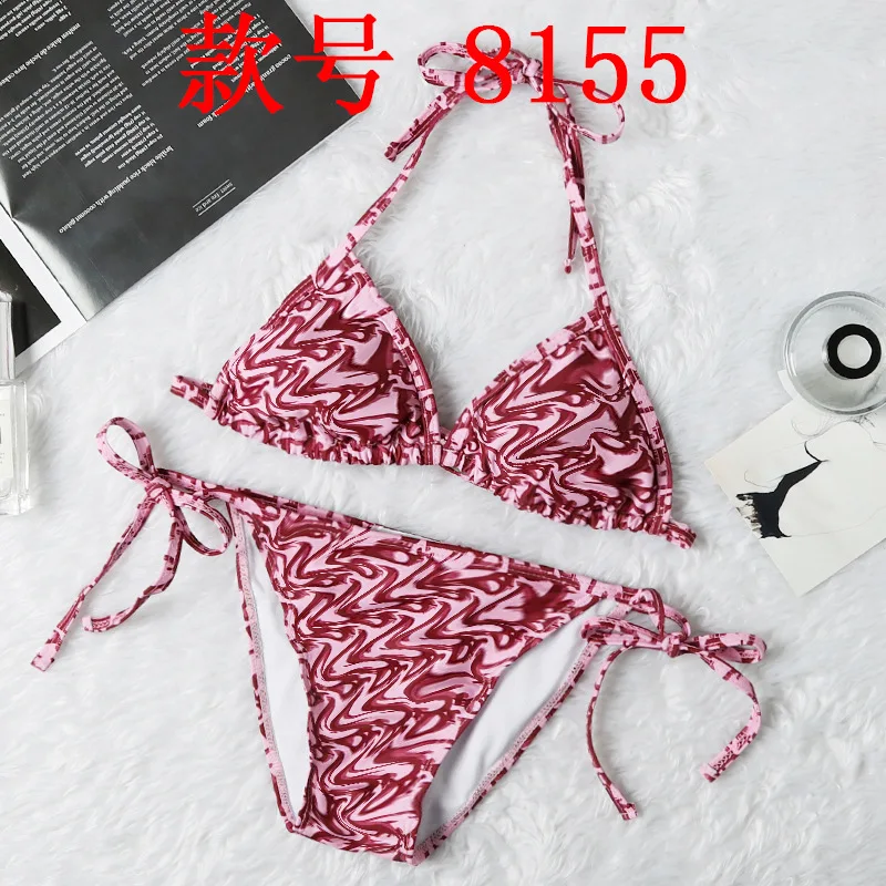 

2021 wholesale manufacturing company designers summer patterns custom sexy woman bikini swimwear, As picture