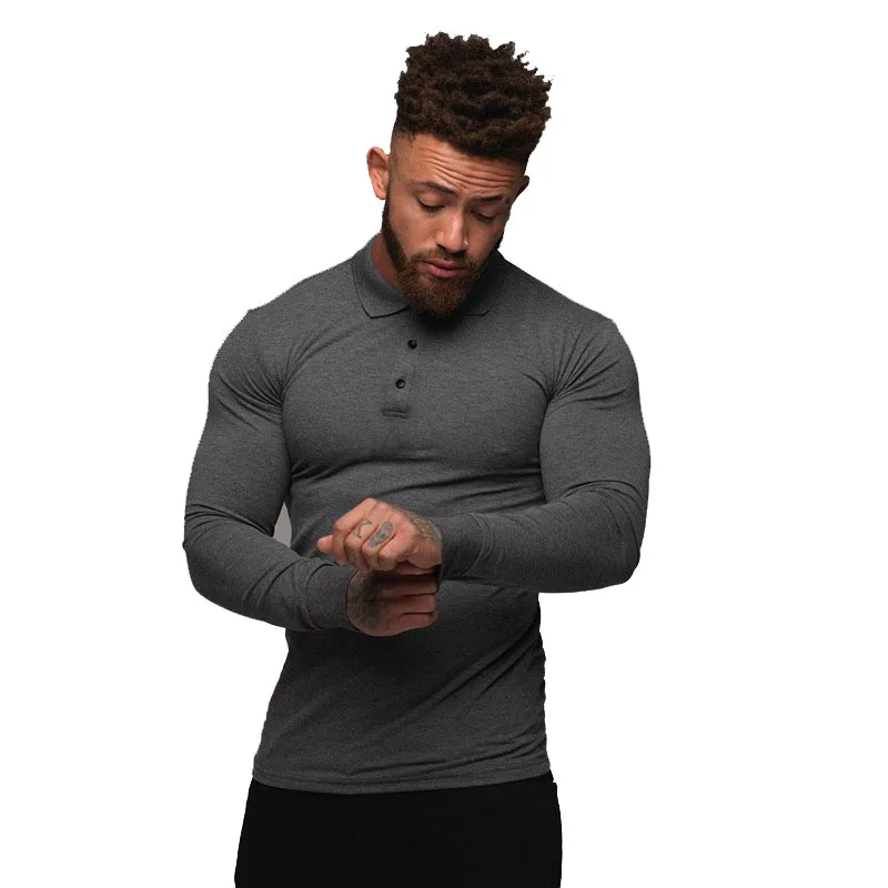 

Mens Slim Fit Casual Button long Sleeve Tees O-Neck T-Shirt Top Blouse t shirt tshirt streetwear shirt men Tee, Black color or customzied