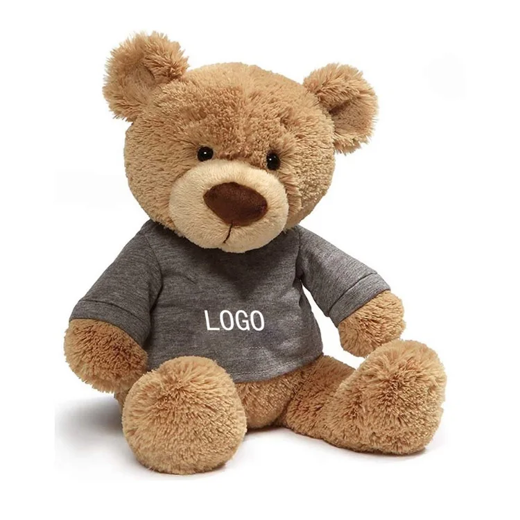 Best-selling New Design Soft Toys Customised Teddy Bears Stuffed Animal With T-shirt Print Logo Fancy Teddy Bear Soft Toy