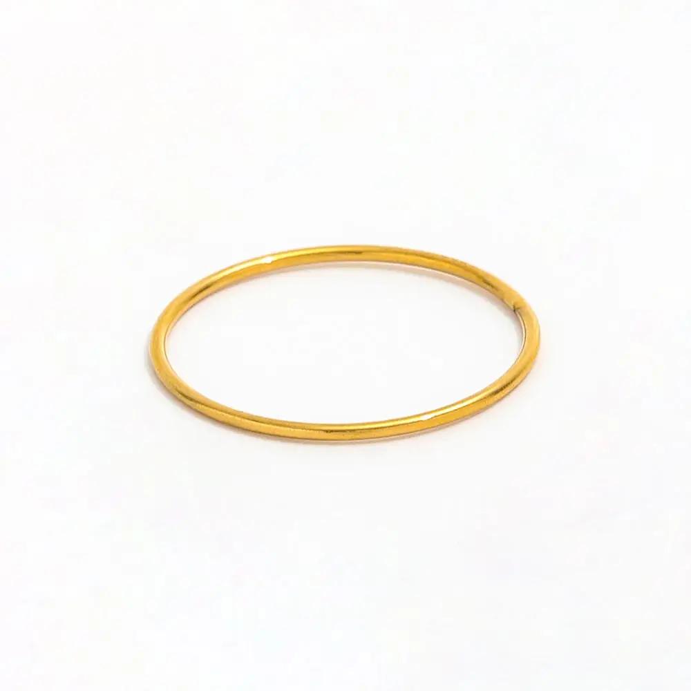 Tarnish Free PVD Gold Plated Minimalist Super Fine Stainless Steel Rings for Women Gold Jewelry