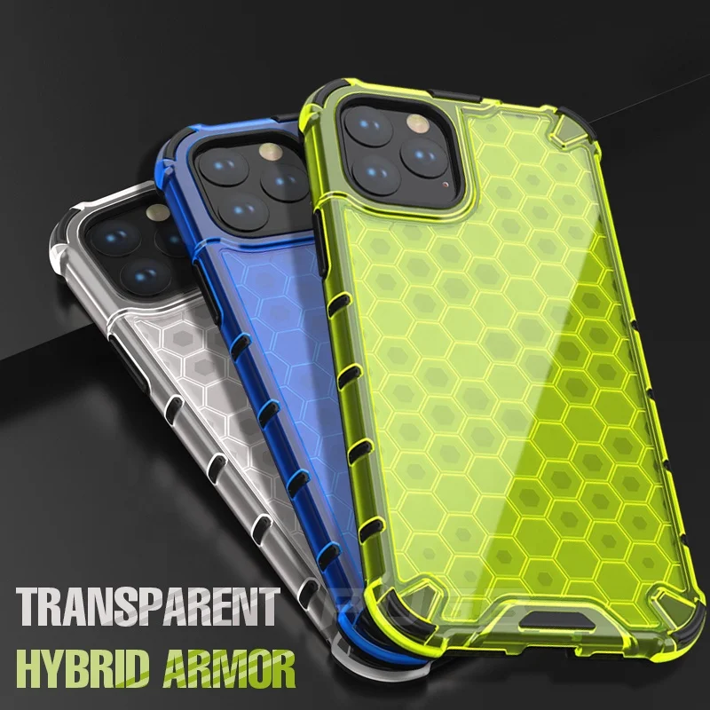 

Airbag Shockproof Armor Case For iPhone 11 Pro Max Se2 2020 Honeycomb Hard Case For iPhone Xr X Xs Max 6 6s 7 8 Plus Cover