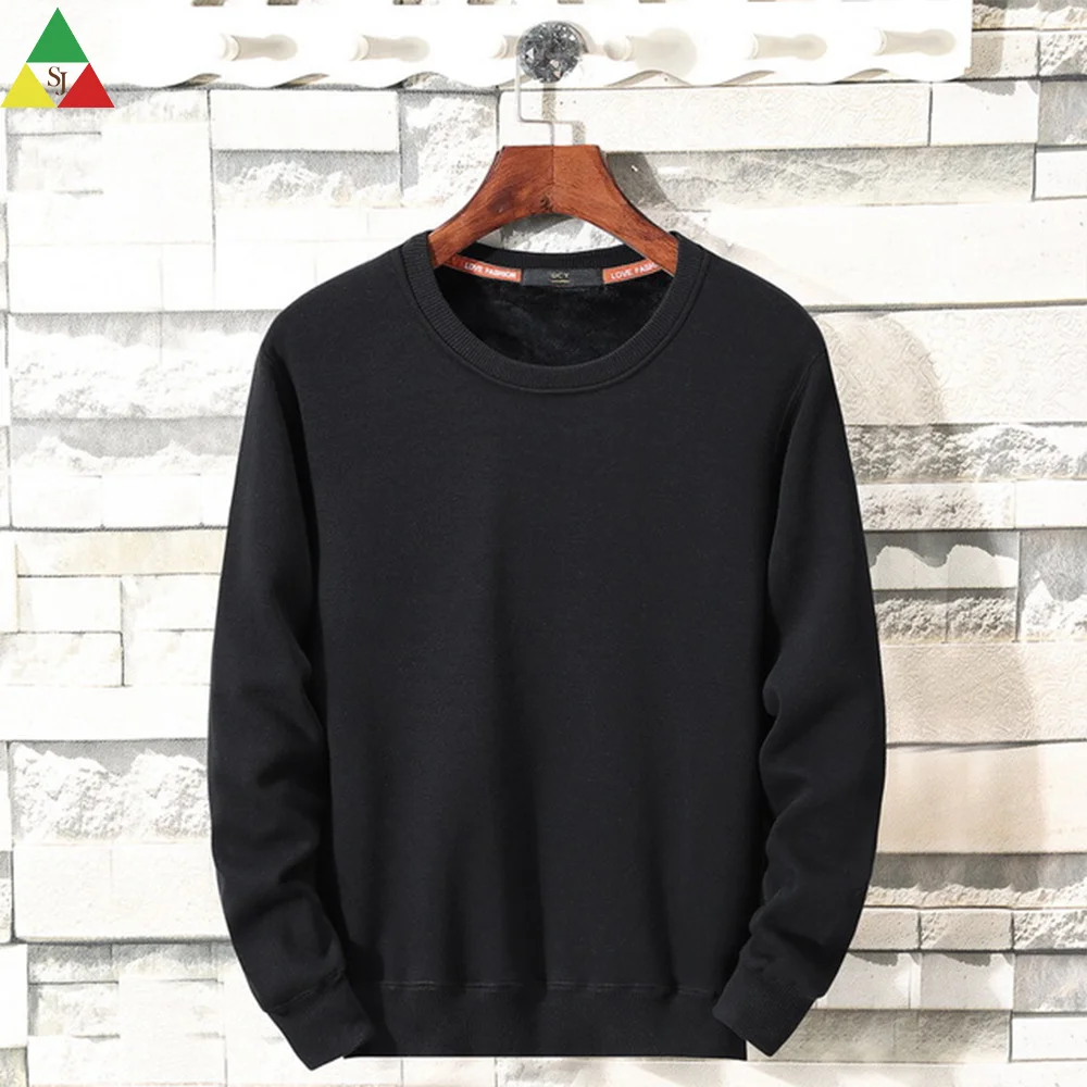 

cotton multi color men black sweatshirt
