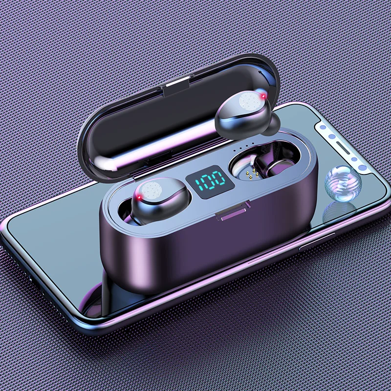 

5.0 version portable waterproof ipx7 true wireless headphones bluetooth earbuds audifonos inalambicos with charging case