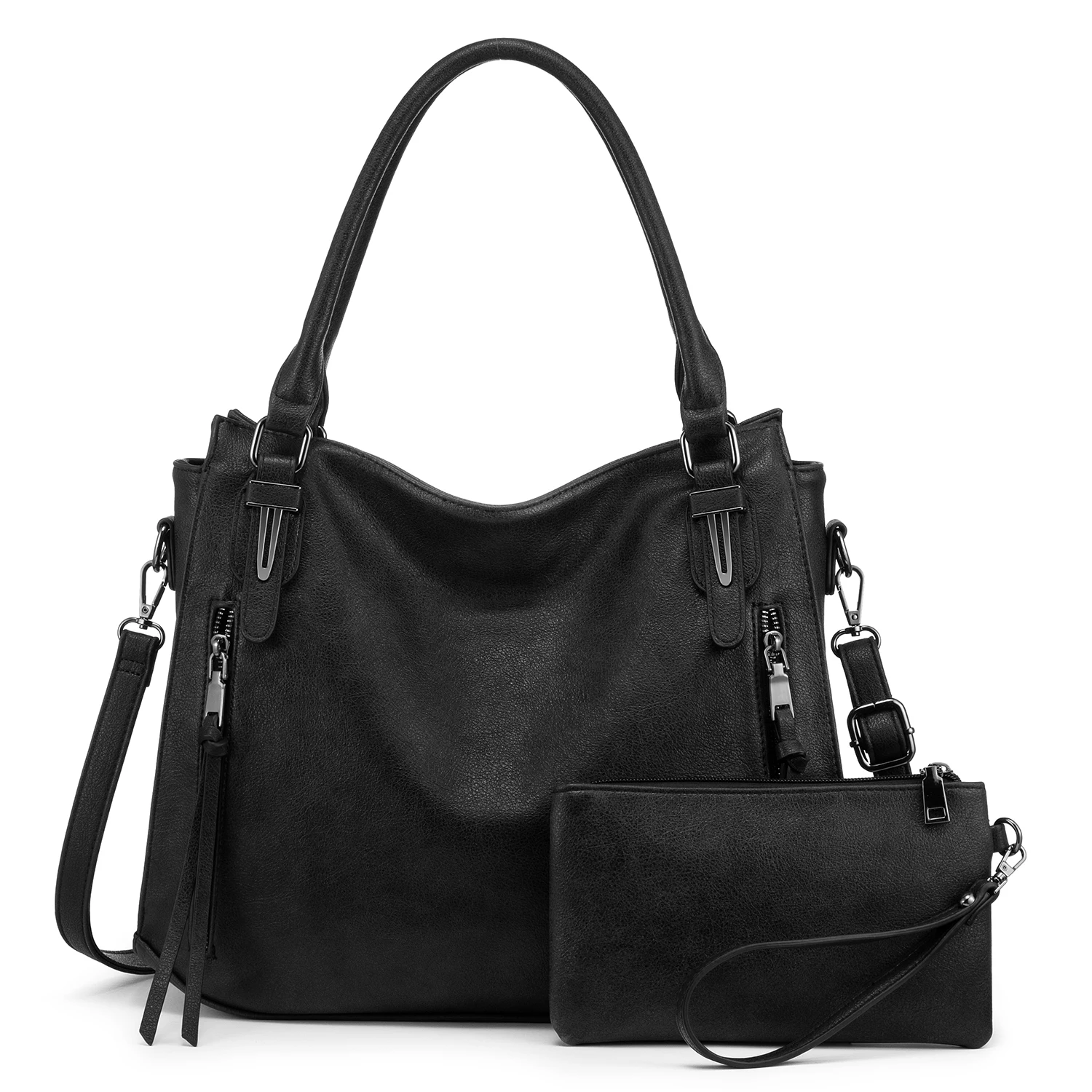 

Realer Amazon top sale ladies shoulder bag Large Designer Ladies Hobo bag Bucket Purse Faux Leather women handbag