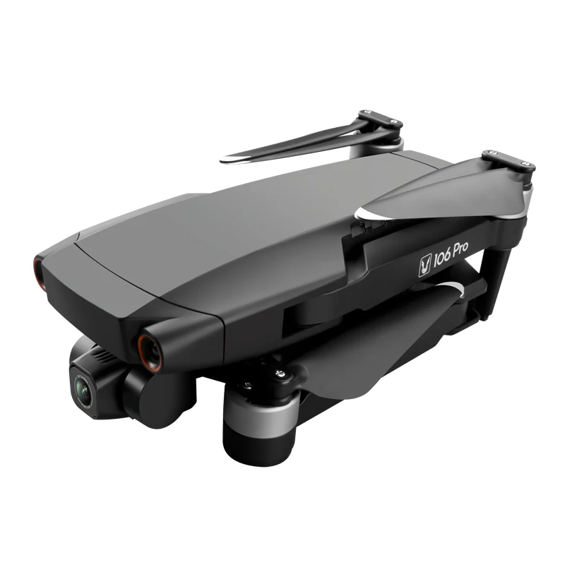 

2021 Hi-Q Professional Photography Three Axis 3800mAh Battery Mini Drone 4K With Camera, Black/grey