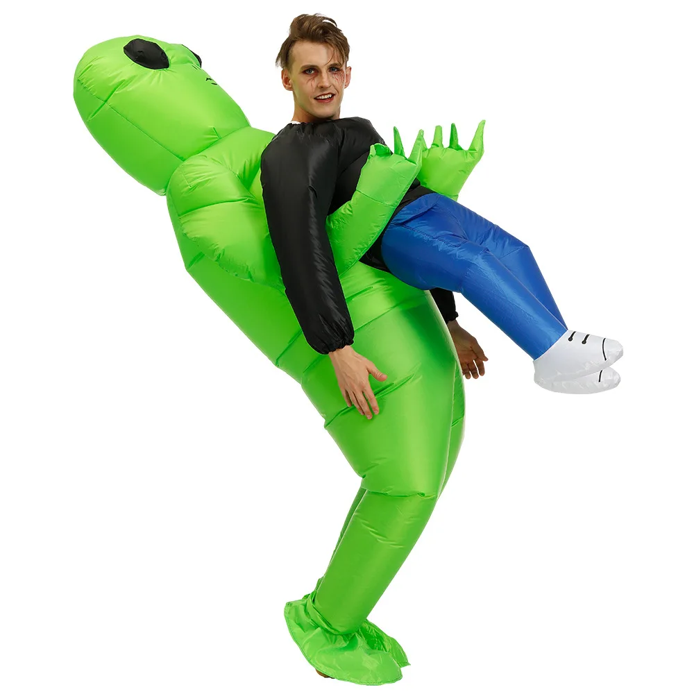 

Adult Costume Funny Inflatable Costume Green AlienHug Inflatable Theme Party Costume