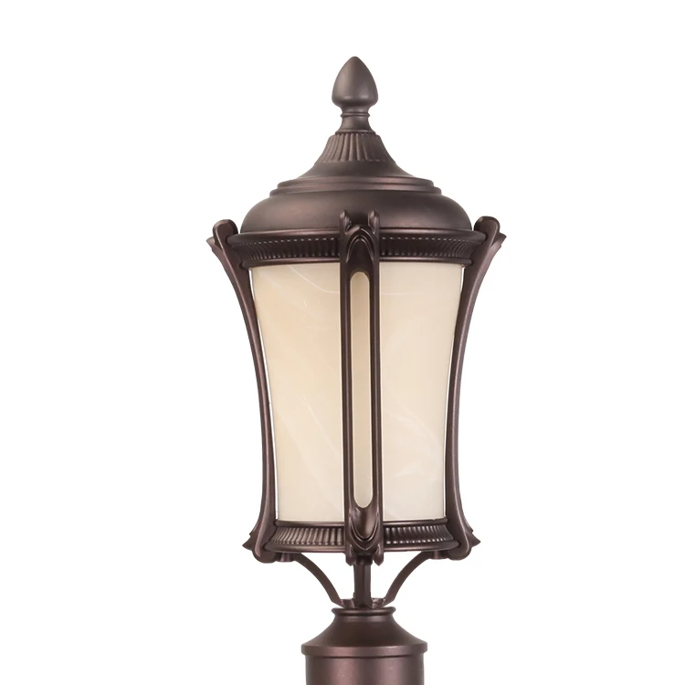 Factory price custom made Antique waterproof garden light wall lamp post aluminum garden lighting pole light landscape lighting