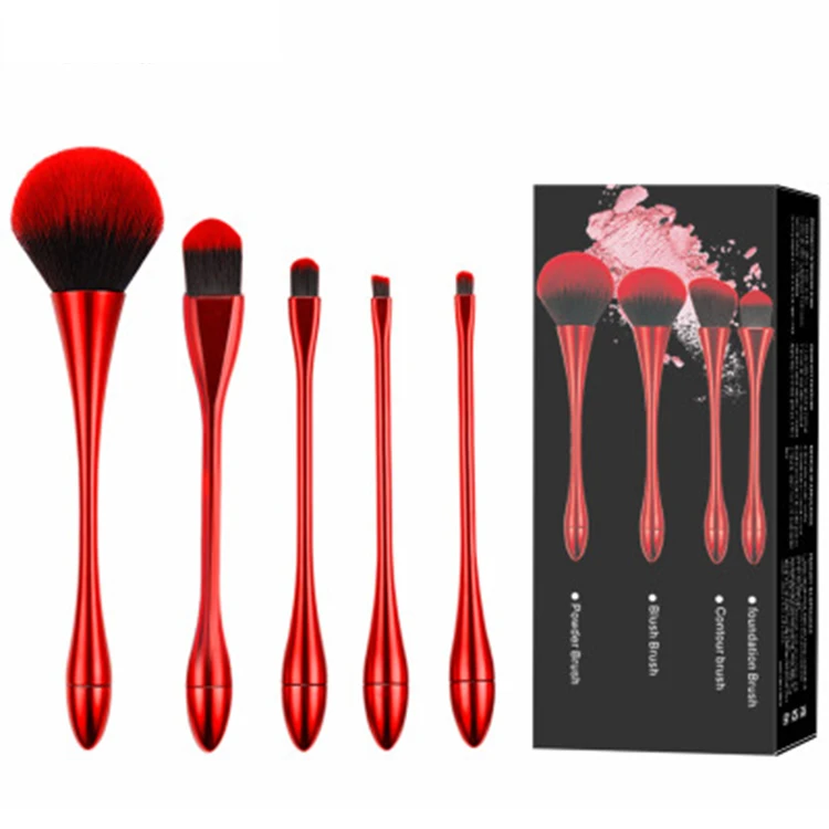 

Eye makeup brush set makeup brush set box mermaid makeup brushes, Red