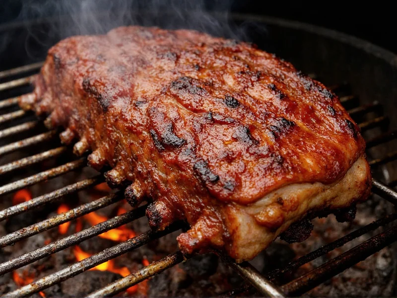 temp to smoke pork ribs