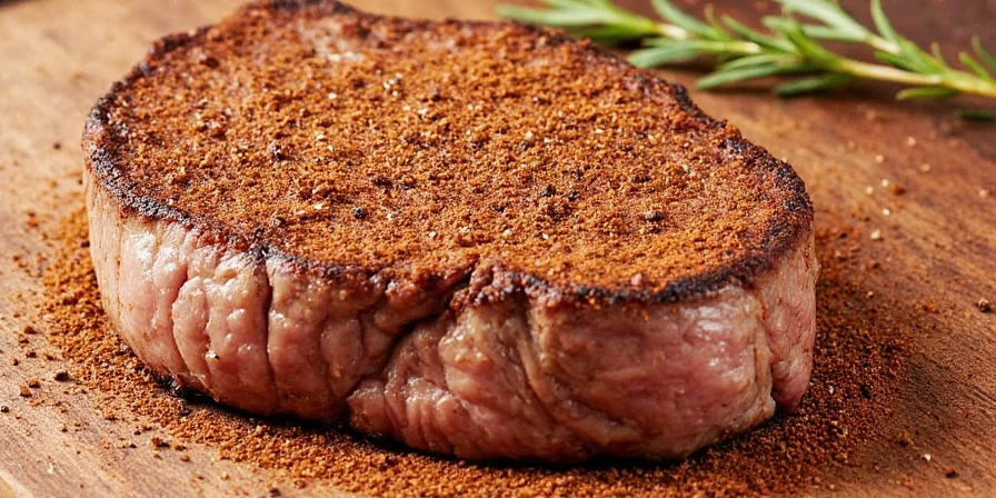 Dry brined steak on cooling rack