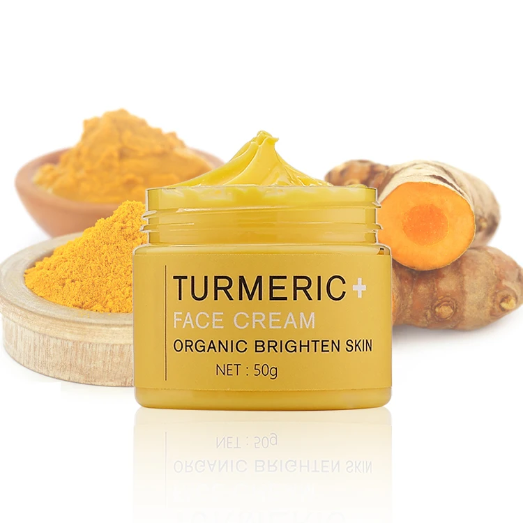 

Manufacturers Natural Organic Tumeric Facial Cream Brightening Anti Acne Lightening Whitening Skin Care Turmeric Face Cream