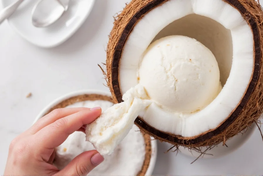 Homemade Coconut Ice Cream