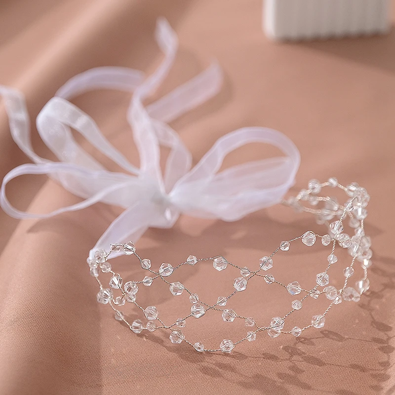 

Korean Crystal Handmade Beauty Pageant Crown Bling Beauty Wedding Accessories Diadem Elegance Diamond Sweet Crowns Cake Topper