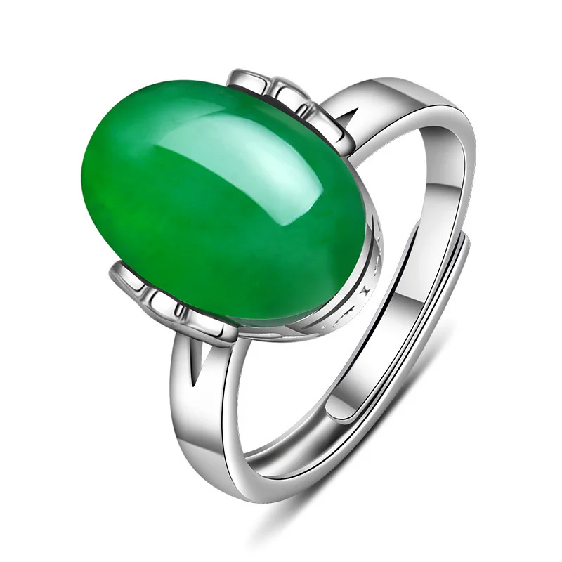 

wholesale frop shipping Alibaba jade ring Luxurious gemenstone couple rings