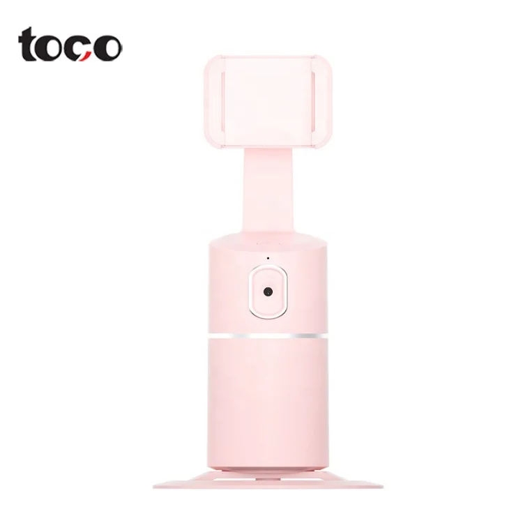 

toco stick tripod 360 degree rotation Auto Face Tracking rotation selfie stick 360 rotation face tracking shooting, Black white pink