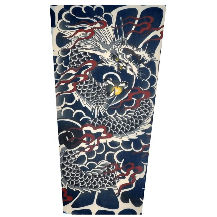 

Tattoo Printed Sleeves Cycling Arm Sleeves Sun UV Protective Arm Warmers for Outdoor sport XT-025, Black, yellow, green or custom colors