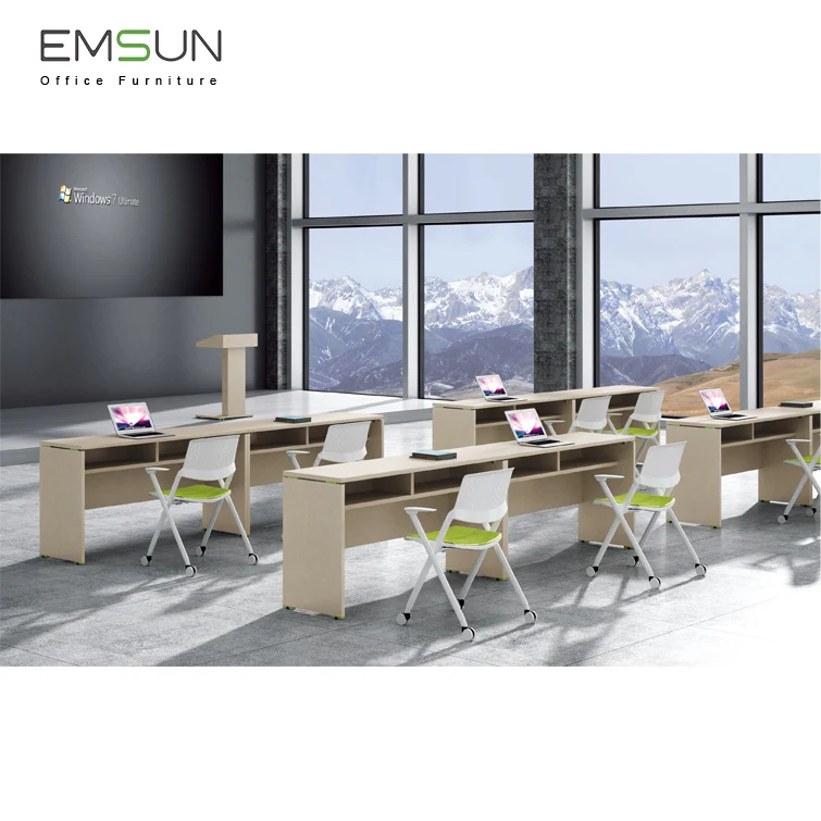 
Cheaper Factory Price Office Training Desk Modern Training PC Desk For Conference Room 