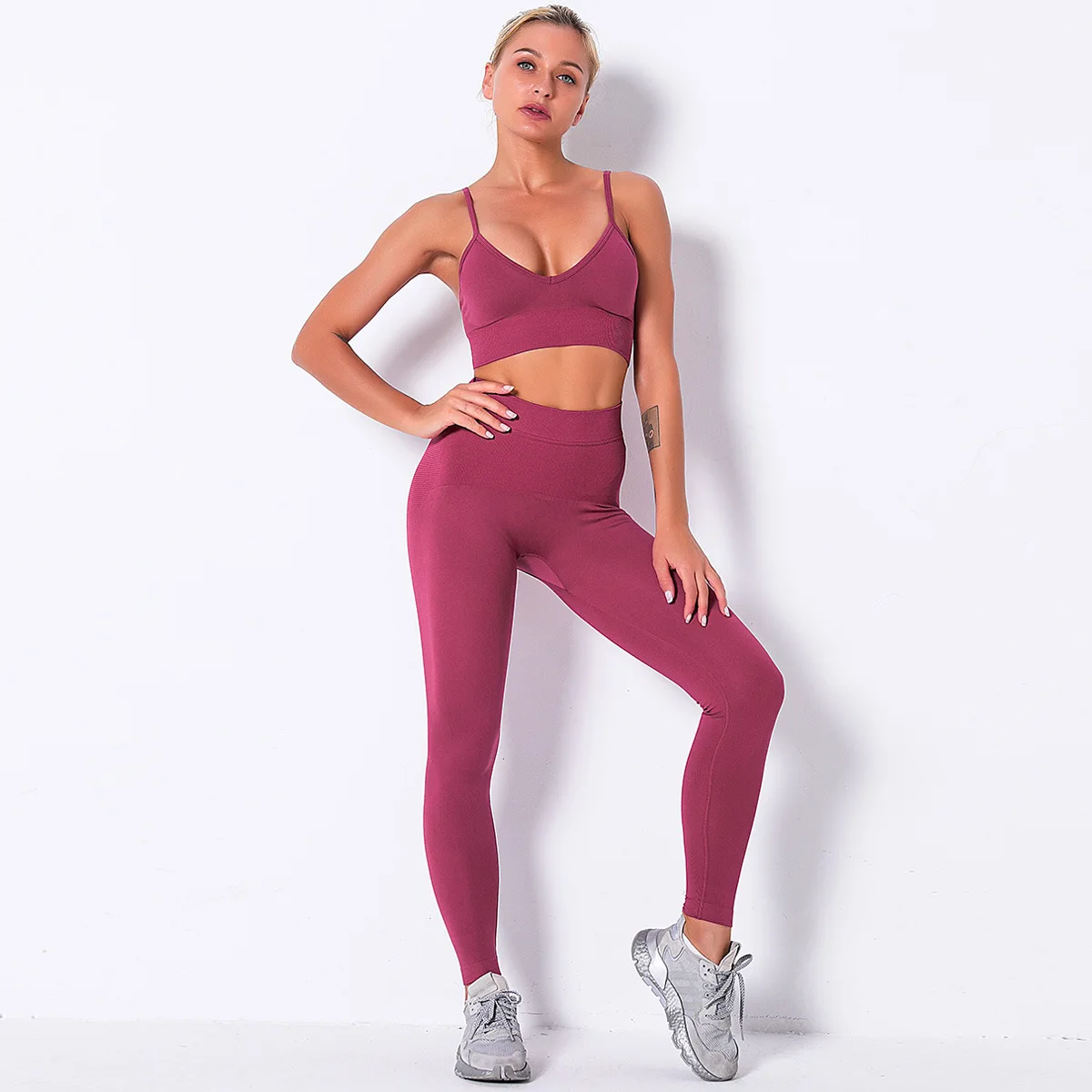 

Lover Beauty Tracksuit For Women Yoga Set Workout Fitness Clothing Running Leggings Set High Quality Womens Sports Sets, Customized colors