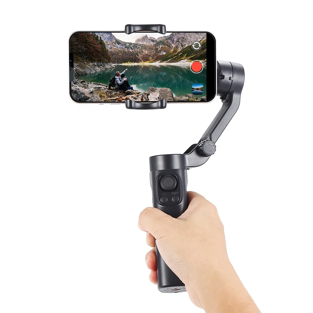 

F5 plus 3-Axis flexible mobile phone gamble stabilizer smart shooting stick tripod Gimbal stabilizer for mobile phone action